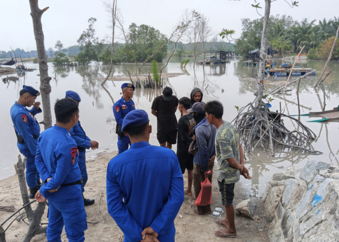Tambang Timah Ilegal di DAS Kampung Pasir Dihentikan Satpolairud