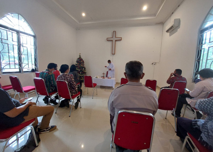 TNI-Polri dan ASN, Misa Jumat Pertama Bulan Oktober di Polda Babel 