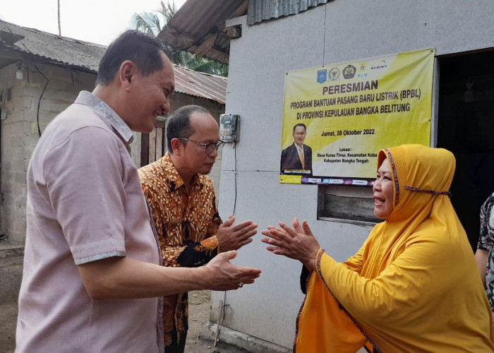 Bangka Tengah Terima Bantuan Pasang Listrik Gratis Terbanyak se-Babel