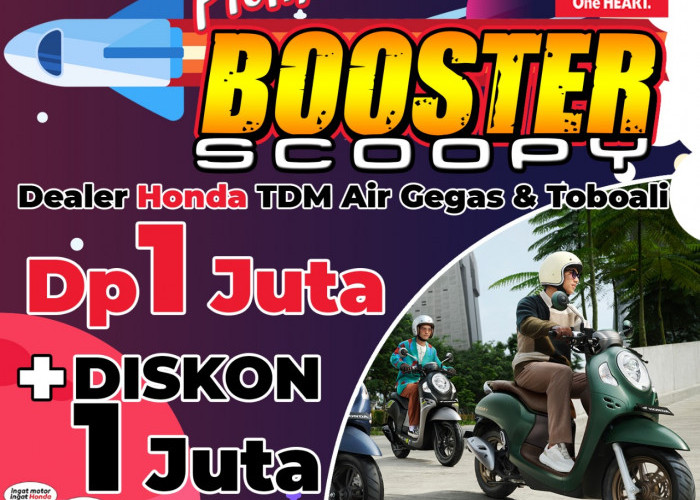 Oktober Spesial Promo Honda Booster, Buruan Merapat ke Honda TDM Airgegas dan Tikung Maut Toboali