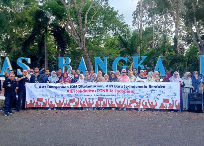 Dosen dan Tendik P3K UBB Gelar Aksi Solidaritas Tuntut Status PNS