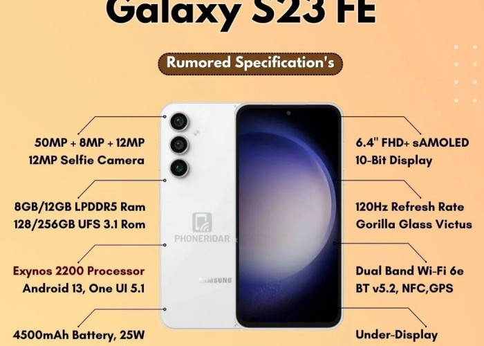 Galaxy S23 FE Masuk Indonesia, Ini Spesifikasi dan Harganya