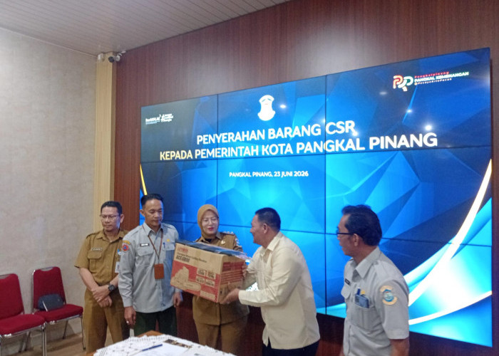 Wawako Apresiasi CV.MMS Babel Serahkan CSR 2 Unit Mesin Senso Bagi BPBD Pangkalpinang