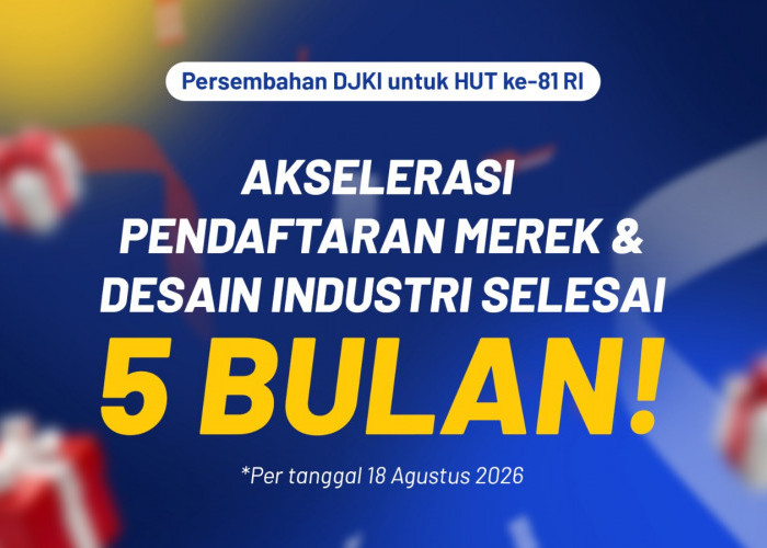 Mulai 18 Agustus, DJKI Targetkan Pendaftaran Merek dan Desain Industri Selesai Lima Bulan