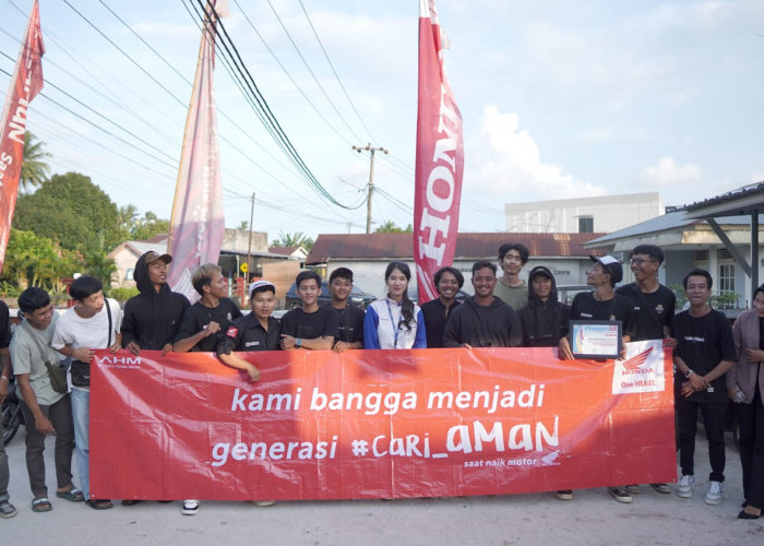 Honda Babel Bersama Ikatan Motor Honda Bangka Belitung Ajak Pengunjung Teras Belakang Cafe #Cari_Aman