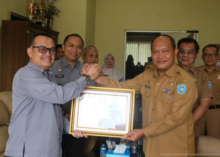 Kanwil Kemenkum Babel Laksanakan Koordinasi Propemperda dan Penyerahan Piagam IRH kepada Pemkab Bangka Barat
