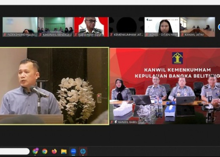 Kakanwil Kemenkumham Babel Ikuti Seminar Indeks Hak Asasi Manusia Indonesia, Ini Kata Dirjen HAM