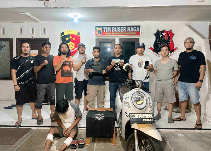 Dor!!! Pelaku Jambret di Dua TKP Pangkalpinang Ditembak karena Melawan Polisi