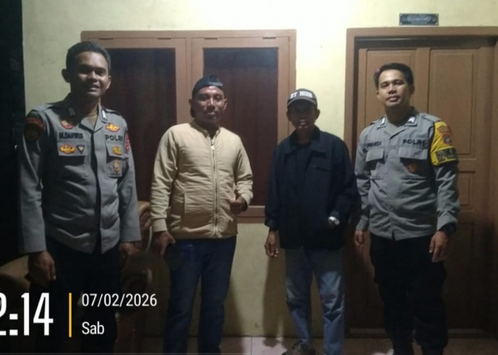 Bhabinkamtibmas Polsek Pangkalan Baru Imbau Warga Aktif Jaga Keamanan Lingkungan