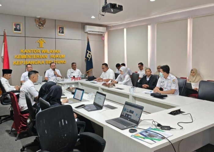 Kanwil Kemenkum Babel Lakukan Pengharmonisasian Ranperkada Kabupaten Bangka Tengah