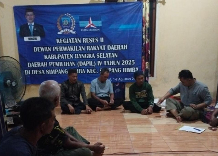Reses ke II Hendri  DPRD Basel Partai Demokrat, Ini 6 Point Aspirasi Warga Simpang Rimba 