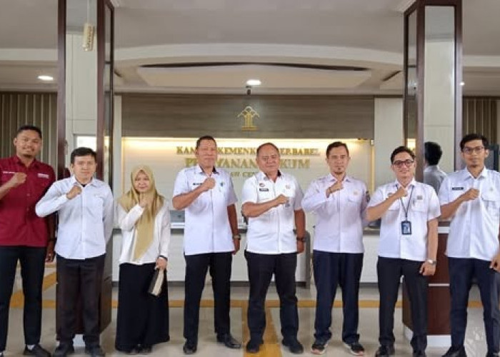 Kanwil Kemenkum Babel Perkuat Sinergi dengan Disperindagkop-UKM Bangka Tengah