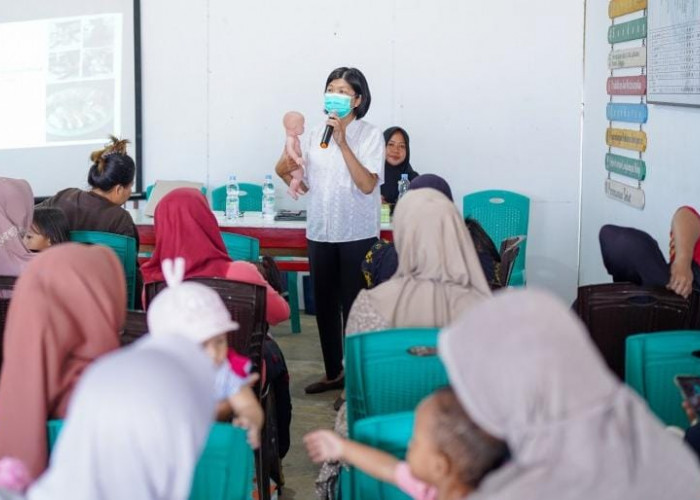 Edukasi tentang Pencegahan Stunting, PT Timah Galakkan Program Kemunting di Desa Lumut 