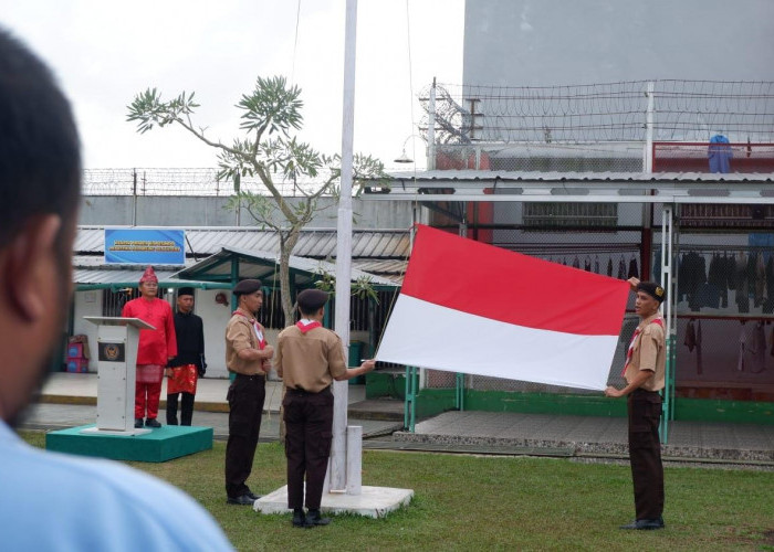 Lapas Narkotika Pangkalpinang Gelar Upacara HUT ke-80 RI