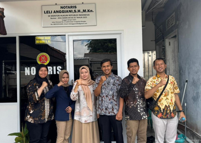 Kanwil Kemenkum Babel Lakukan Pembinaan dan Pengawasan Notaris Baru di Kabupaten Bangka