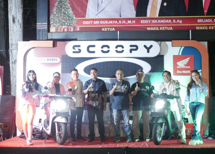 Honda Babel Gelar Launching New Honda Scoopy, Dengan Konsep Totally Unique Berhasil Curi Perhatian Masyarakat 