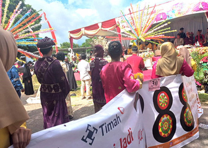 PT Timah Tbk Ikut Semarakkan Karnaval Budaya dalam HUT ke 288 Kota Muntok