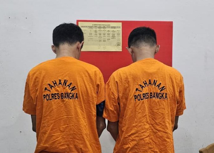 Satresnarkoba Polres Bangka Tangkap Dua Pengedar Ekstasi di Mendo Barat