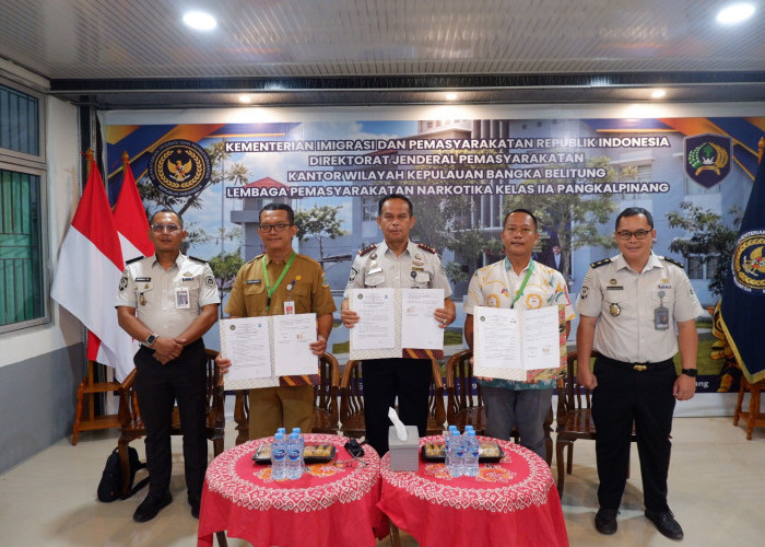 Lapas Narkotika Pangkalpinang Jalin Kerja Sama dengan Dinas Kesehatan dan Apotek Reco