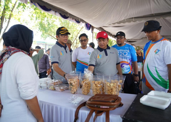 Bazar UMKM di Pekan Sehat PT Timah Tbk di Kundur, Omset UMKM Drastis