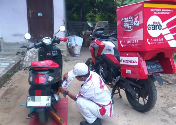 Honda Care Siap Layani kondisi darurat  diwilayah Muntok Bangka Barat