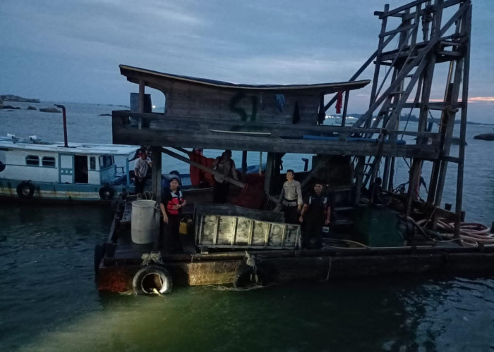 Masih Membandel, PT Timah Bersama Timgab Tertibkan Tambang Ilegal di Perairan Cupat Bangka Barat 
