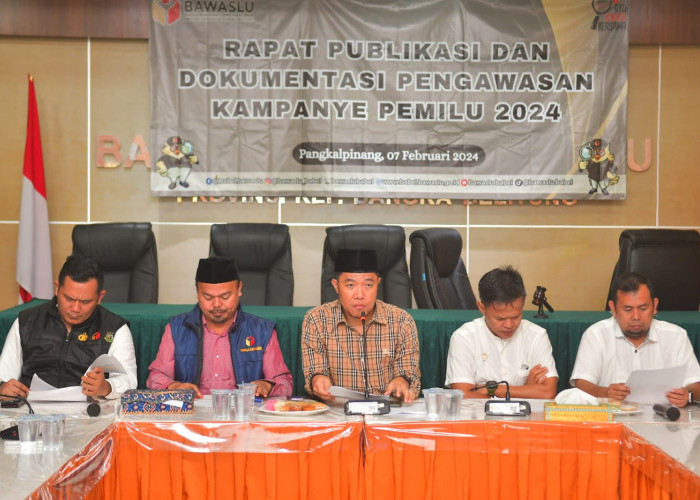 Rapat Publikasi dan Dokumentasi Pengawasan, Bukti Transparansi Bawaslu Babel ke Media Massa 