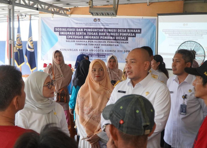 Kantor Imigrasi Kelas I TPI Pangkalpinang Gelar Sosialisasi Desa Binaan Imigrasi