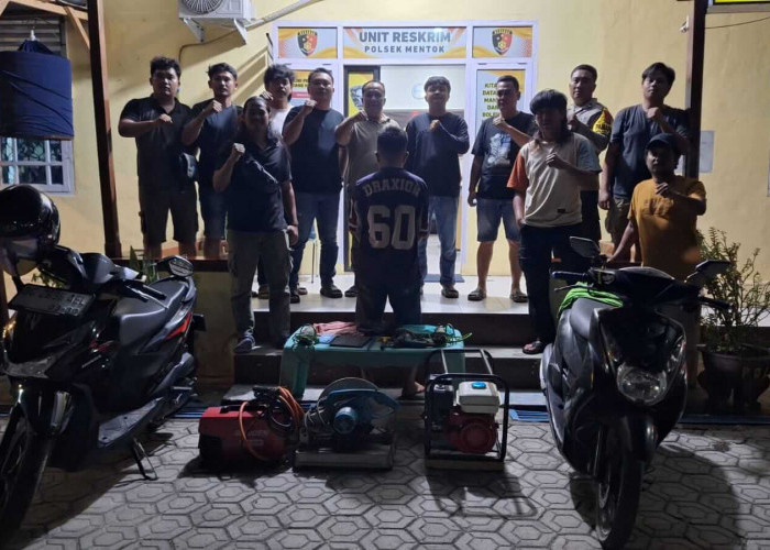Spesialis Pencuri Toko Dan Proyek Ditangkap Polres Bangka Barat