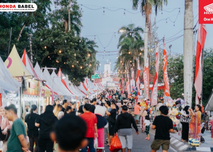 Honda Babel Bersama KNPI Pangkalpinang, Dukung Festival Kuliner Chapter 2 Sebagai Pilar Perekonomian