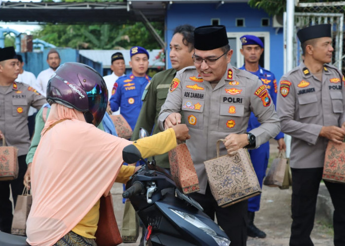 Diakhir Jabatan, Kapolres Babar Ajak Wartawan Berbagi Takjil