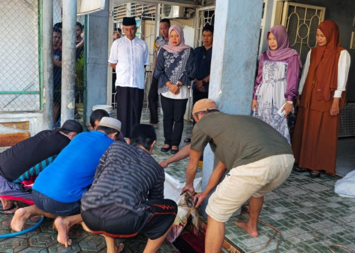 Khidmat Penuh Makna, Lapas Pangkalpinang Laksanakan Salat Iduladha dan Pemotongan Hewan Kurban