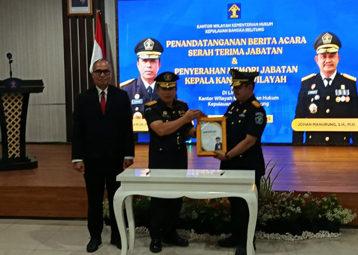 Kalapas Narkotika Pangkalpinang Hadiri Sertijab Kakanwil Kemenkum Babel