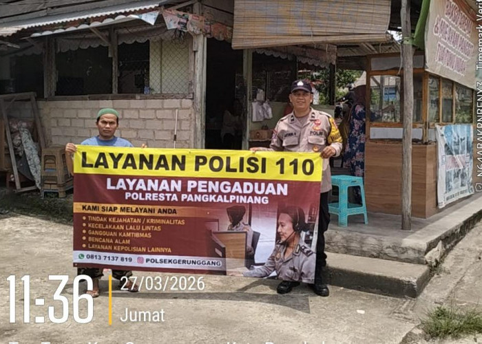 Polsek Gerunggang dan Polsek Bukit Intan Gelar Patroli Dialogis, Awasi Rumah Kosong Akibat Mudik Lebaran   