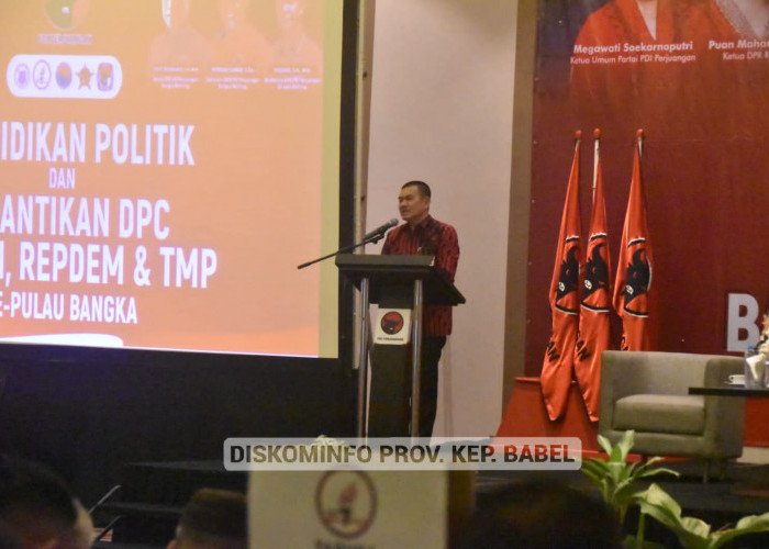 Pengurus Baru DPC, Repdem, TMP, dan Bamusi PDIP Pulau Bangka Resmi Dilantik