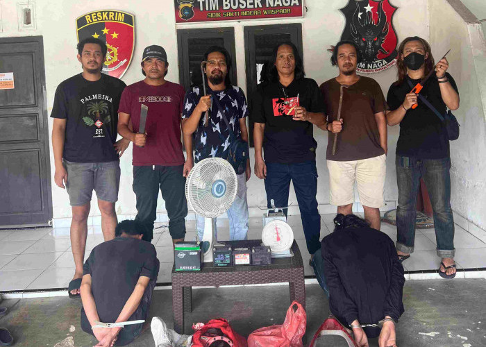 Bobol Pondok Kebun Warga, Dua Pemuda di Pangkalpinang Ditangkap Buser Naga