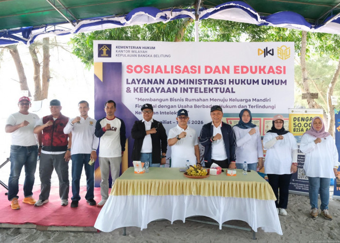 Kanwil Kemenkum Babel Edukasi Pelaku Usaha Bangun Bisnis Rumahan yang Legal dan Berdaya Saing