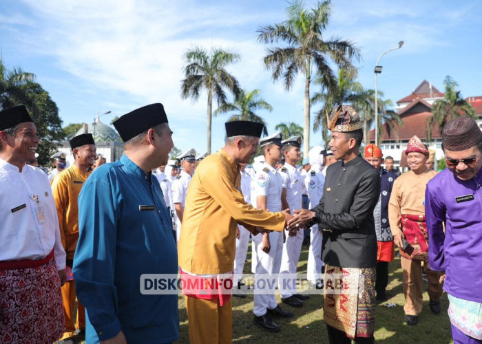 Pj Gubernur Suganda Pimpin Upacara Hardiknas 2023 