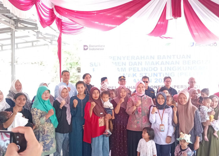 ​Perangi Stunting, Wawako Dessy dan Pelindo Salurkan Nutrisi untuk Warga Pangkalbalam