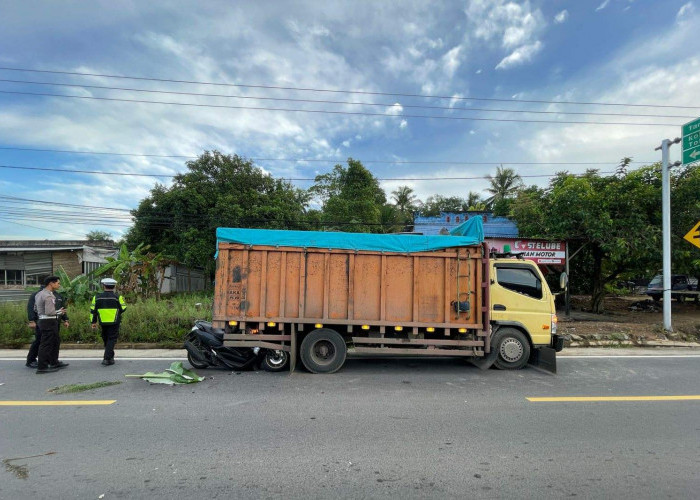 Truk Mogok Parkir di Pinggir Jalan, Brakkk... Guru SD 4 Lubuk Tewas di Tempat