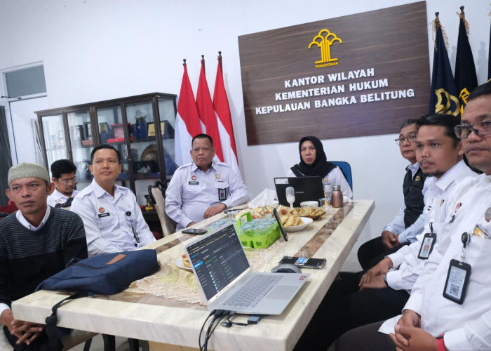 Kanwil Kemenkum Babel Ikuti Pembukaan Penilaian Kompetensi Teknis Pejabat Administrator dan JF Ahli Madya