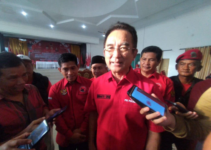 Hadiri Pelantikan 279 Pengurus Ranting PDIP Se-Kabupaten Bangka, Rudianto Tjen Pesan Kader Semangat