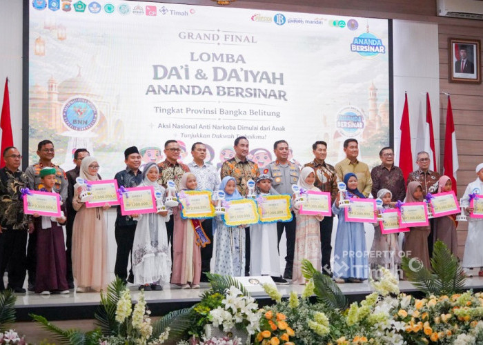 PT Timah Sosialisasikan Edukasi Anti Narkoba Melalui Lomba Ananda Bersinar Da'i dan Da'iyah