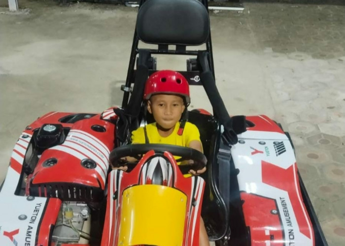 Wahana Permainan di Alun Alun Toboali Bertambah, Kini Bisa Memainkan Gocar 