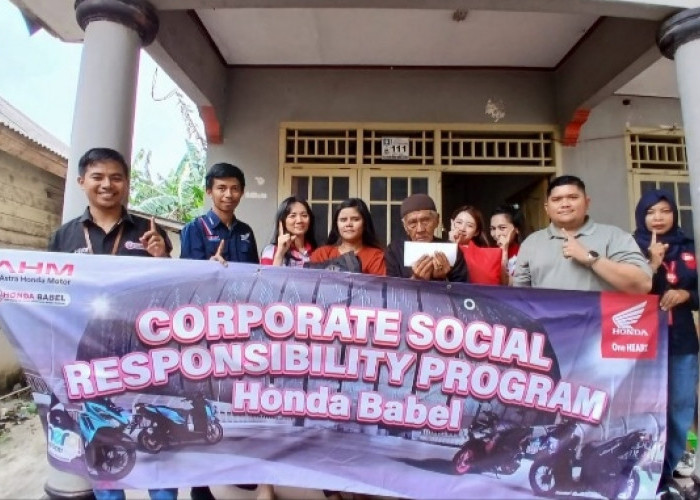 Honda Babel Peduli, Turun Langsung Bantu Warga Terdampak Kebakaran