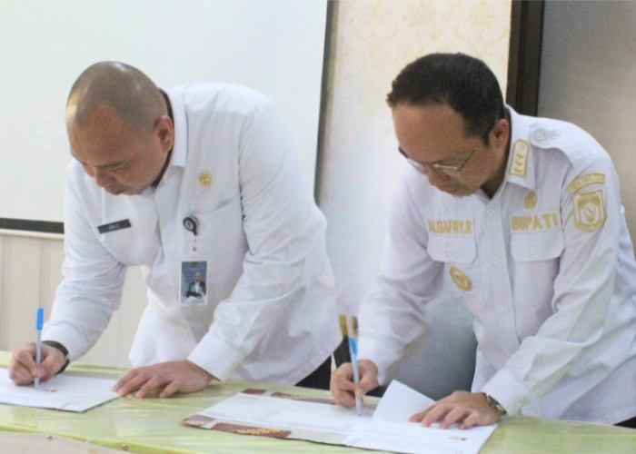 Kanwil Ditjenim Babel dan Pemkab Bangka Tengah Teken Nota Kesepahaman