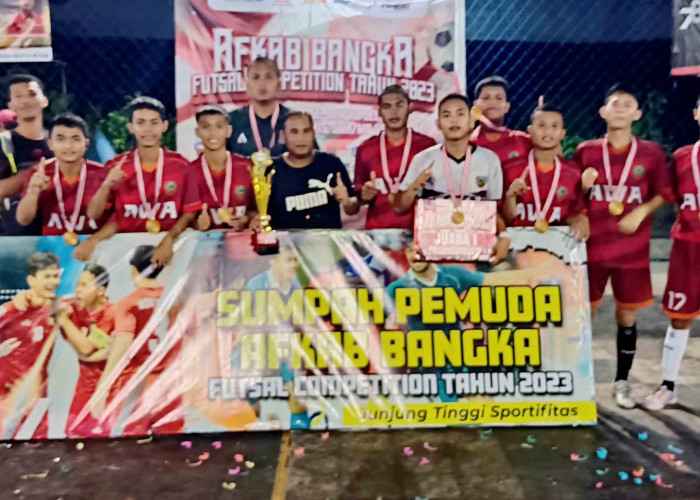 Tim SMAN 1 Puding Juara Satu Turnamen Futsal Pelajar se-Babel