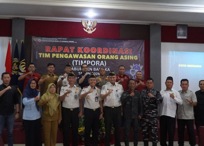 Perkuat Sinergi Pengawasan WNA dan Cegah TPPO, Imigrasi Pangkalpinang Gelar Rakor TIMPORA Kab. Bangka 2026