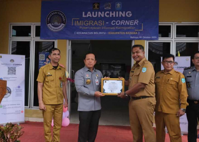 Kemenkumham Babel Launching Gerai Imigrasi-Corner di Kabupaten Bangka