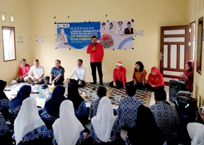 Literisasi PWI Basel Goes To School, Bupati Riza: Positif Bagi Daerah